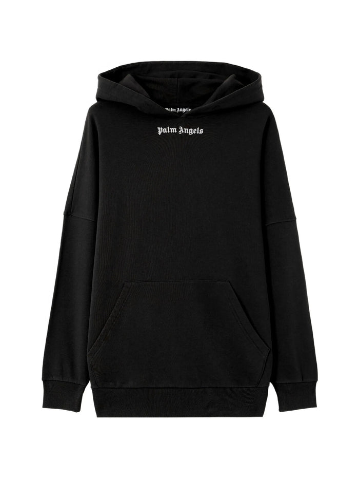 Classic Logo Over Hoodie Black Felpa