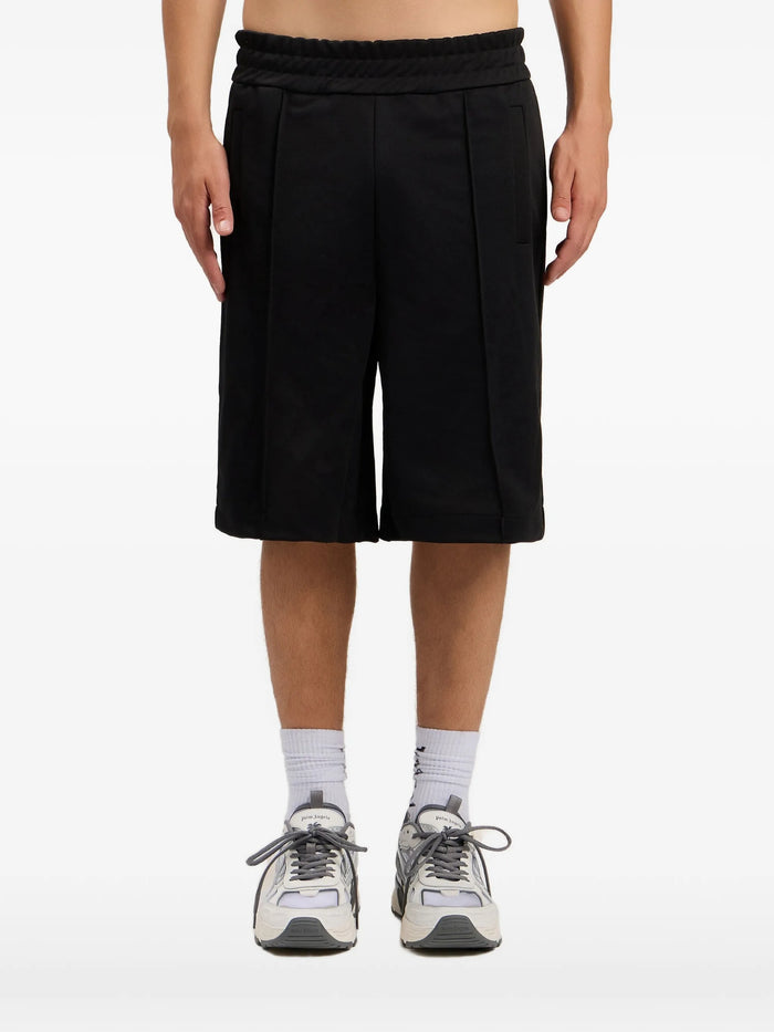 B Curved Logo Track Shorts Black