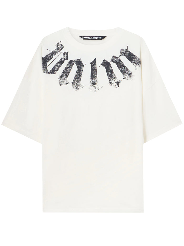 Big Neck Logo Loose Tee White T-shirt