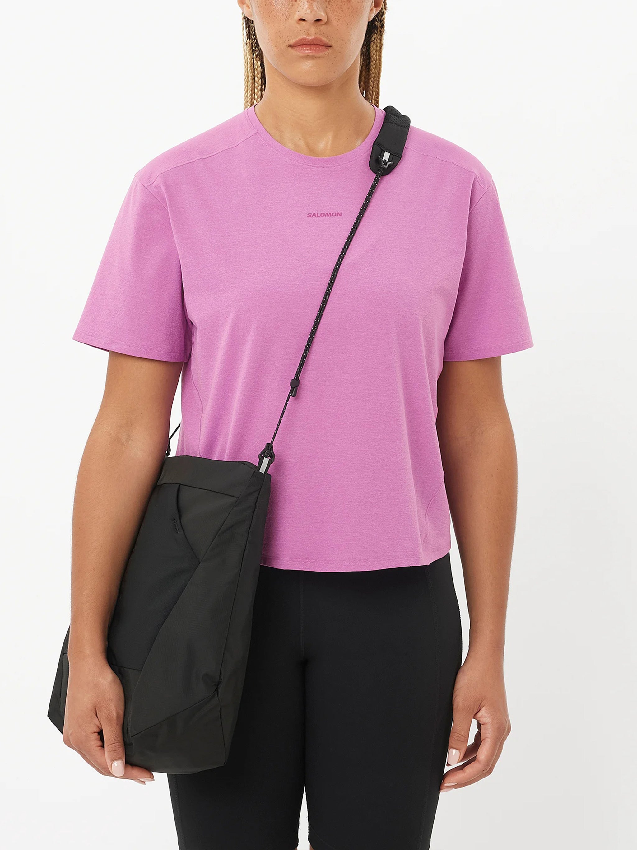 Trackline T-Shirt Pink & Purple