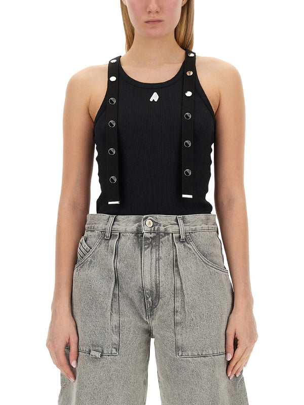 Jersey Tank Top Black Main: Cotton