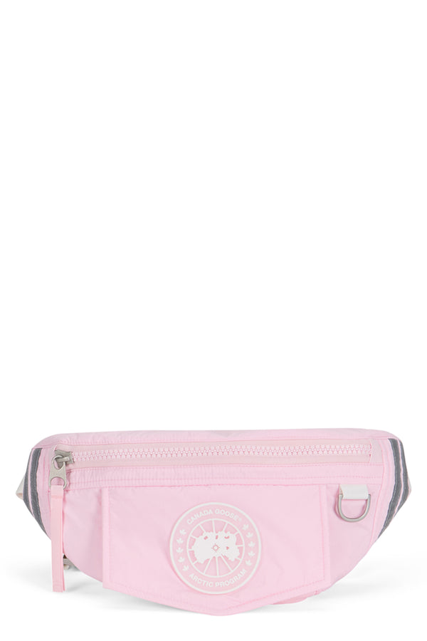 Waist Bag Technical Fabric Pink Polyamide Belt