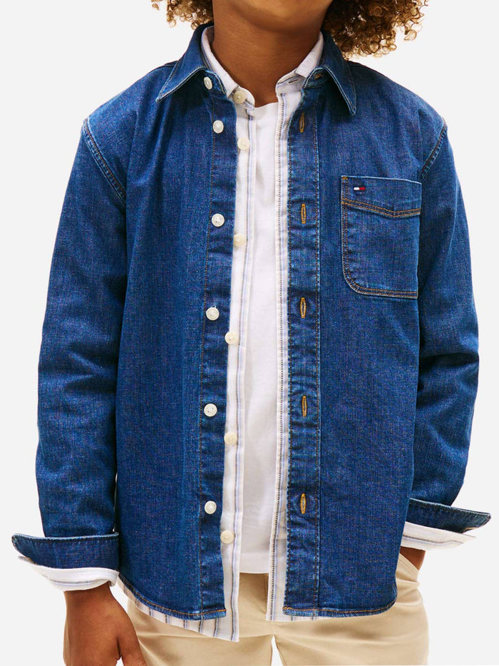 Relaxed Denim Shirt Blue Camicia