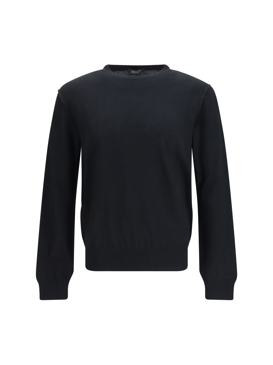 Aragona Cashmere 100% Merino Wool Ovis Aries sweater in black