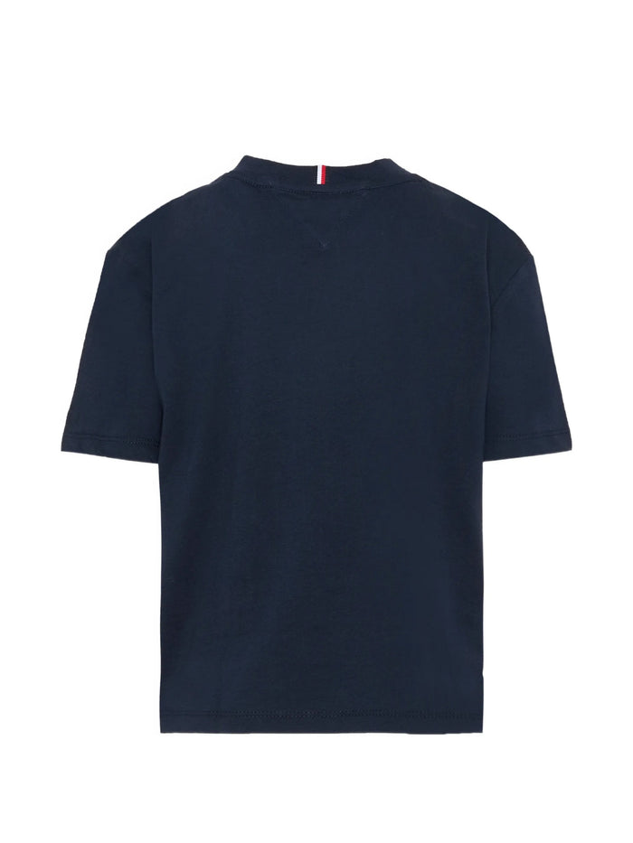 Heritage Printed Flag T-Shirt Blue