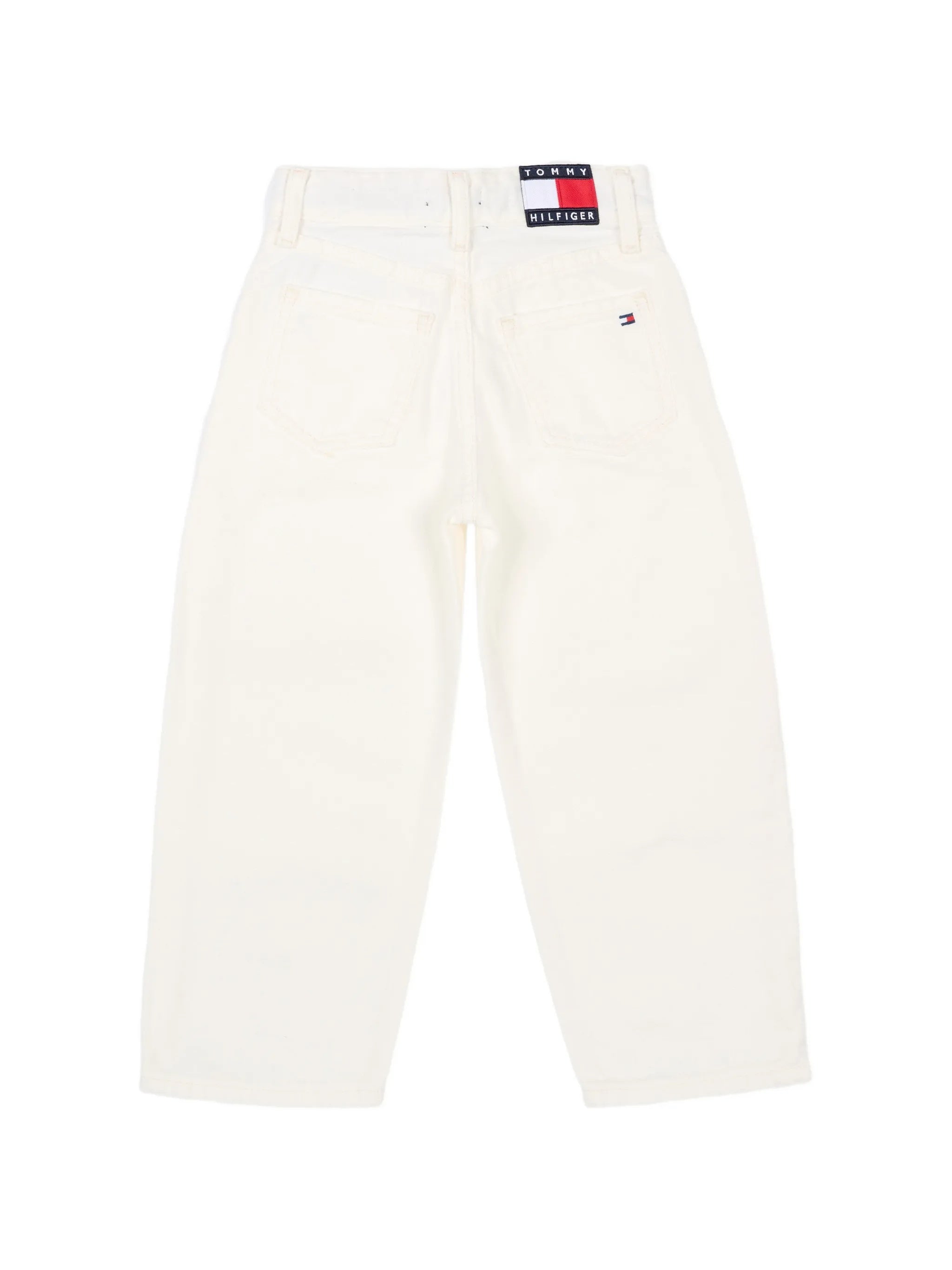 Heritage Flag Baggy Jeans White