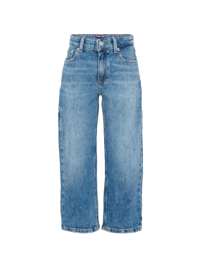 Heritage Flag Baggy Worker Jeans Blue