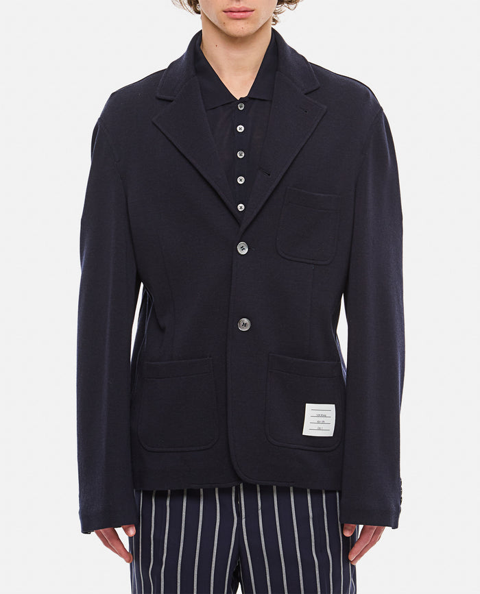 Thom Browne Jackets Blue Virgin Wool