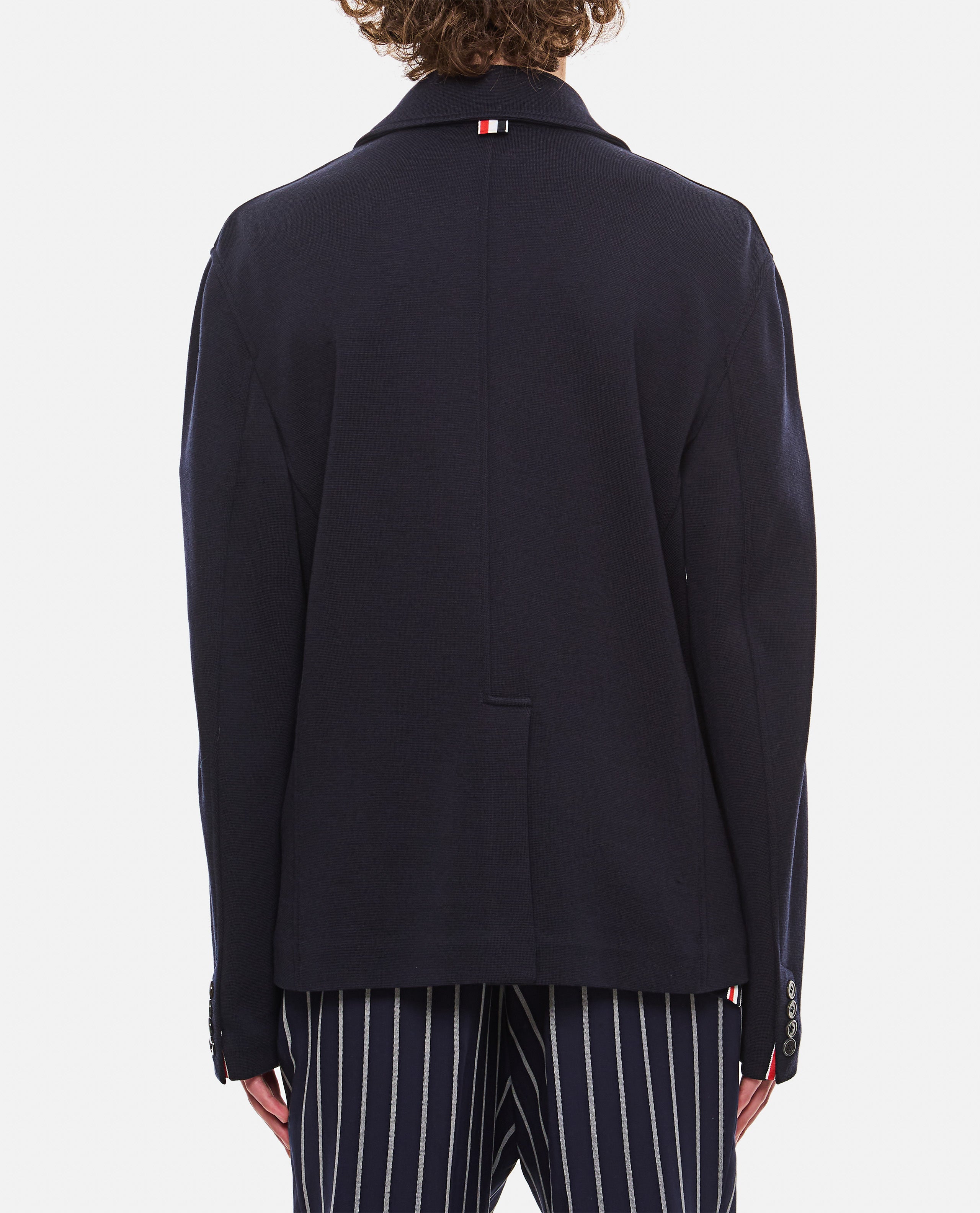 Thom Browne Jackets Blue Virgin Wool