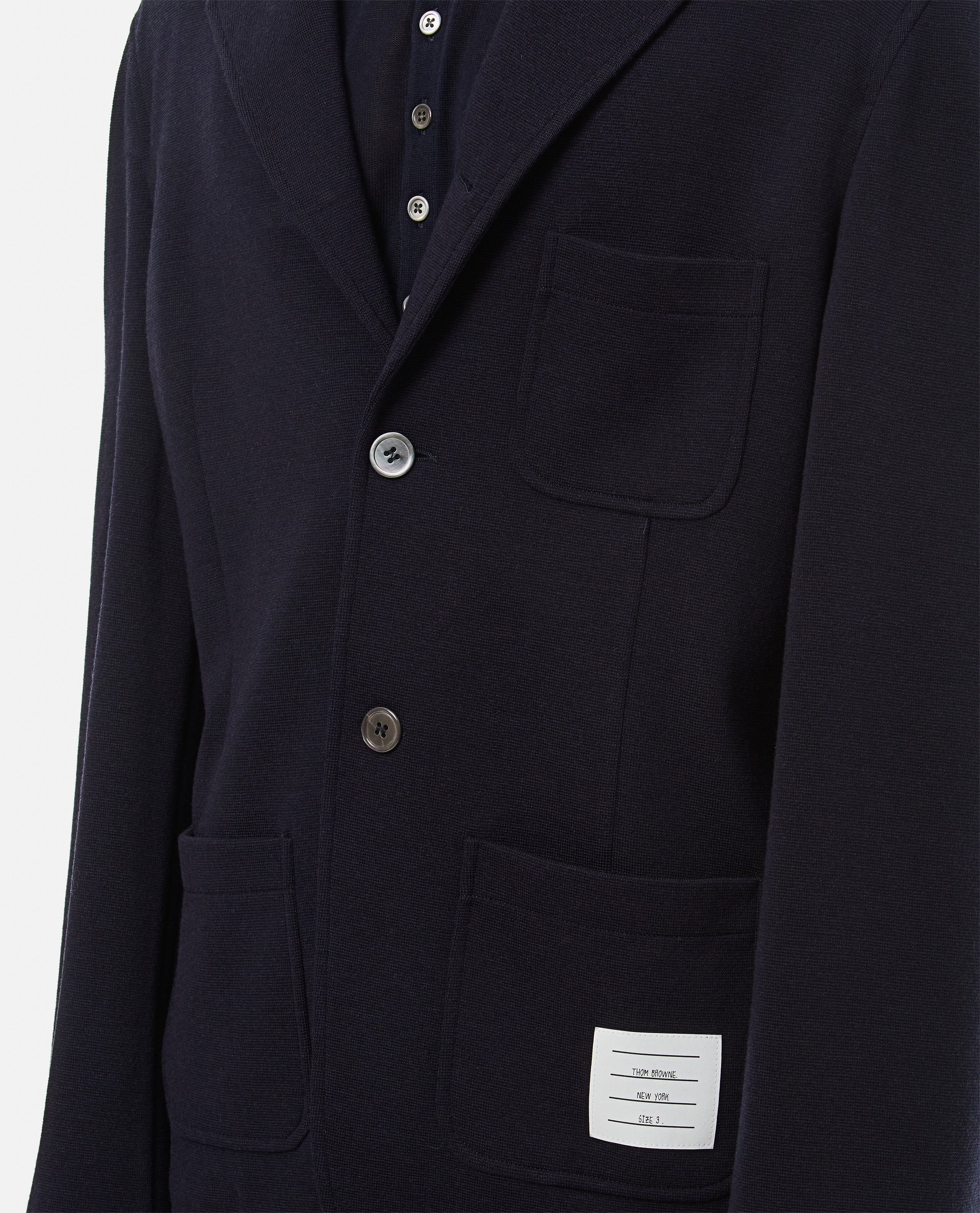 Thom Browne Jackets Blue Virgin Wool