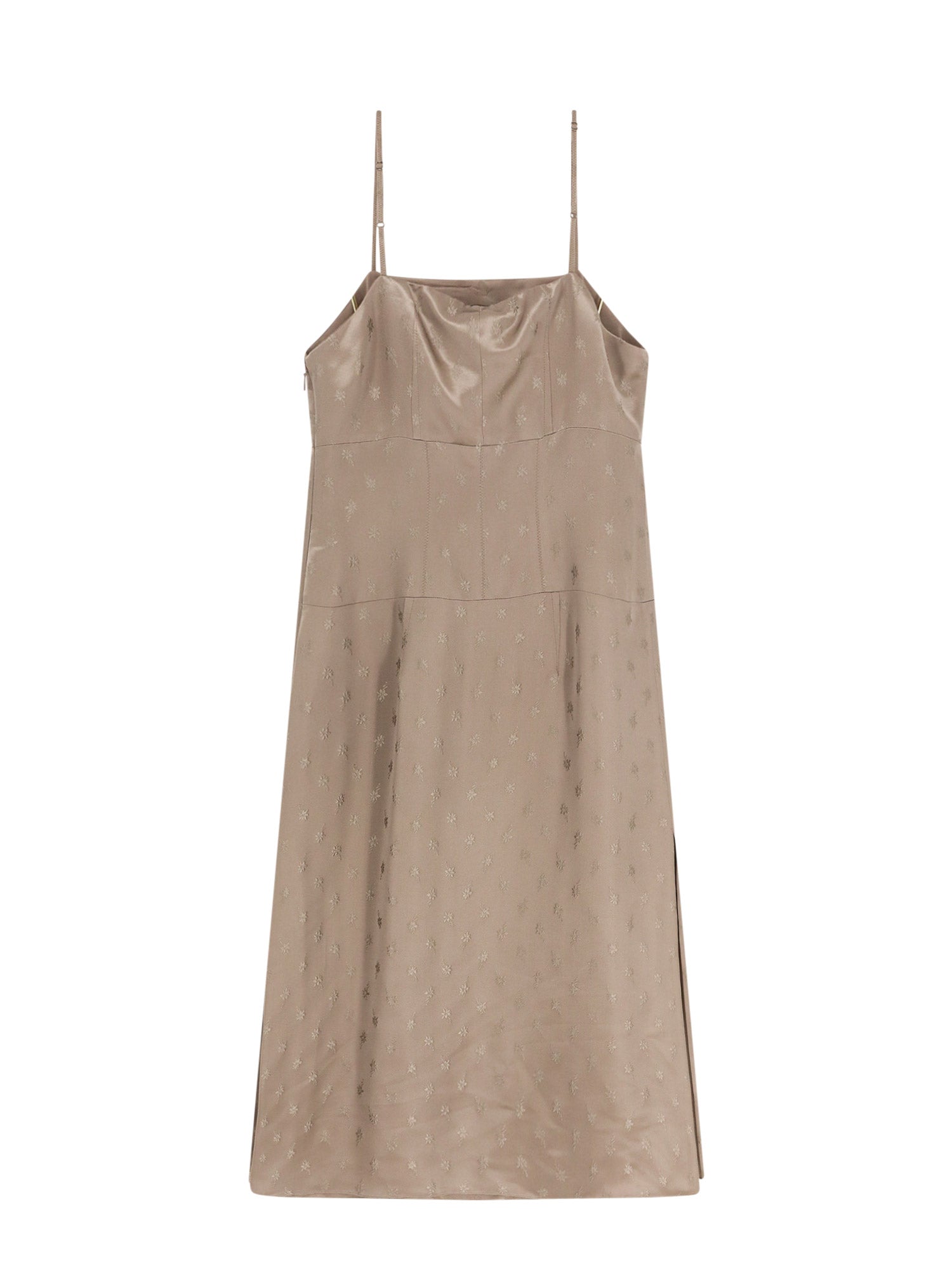 Fendi Dresses Beige Seta Viscosa