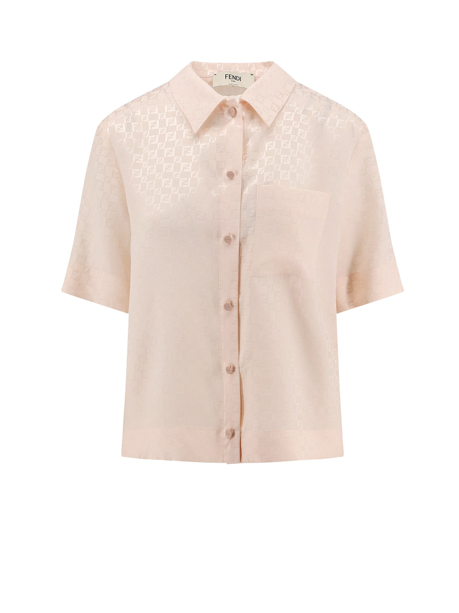 Fendi Shirts Pink Seta