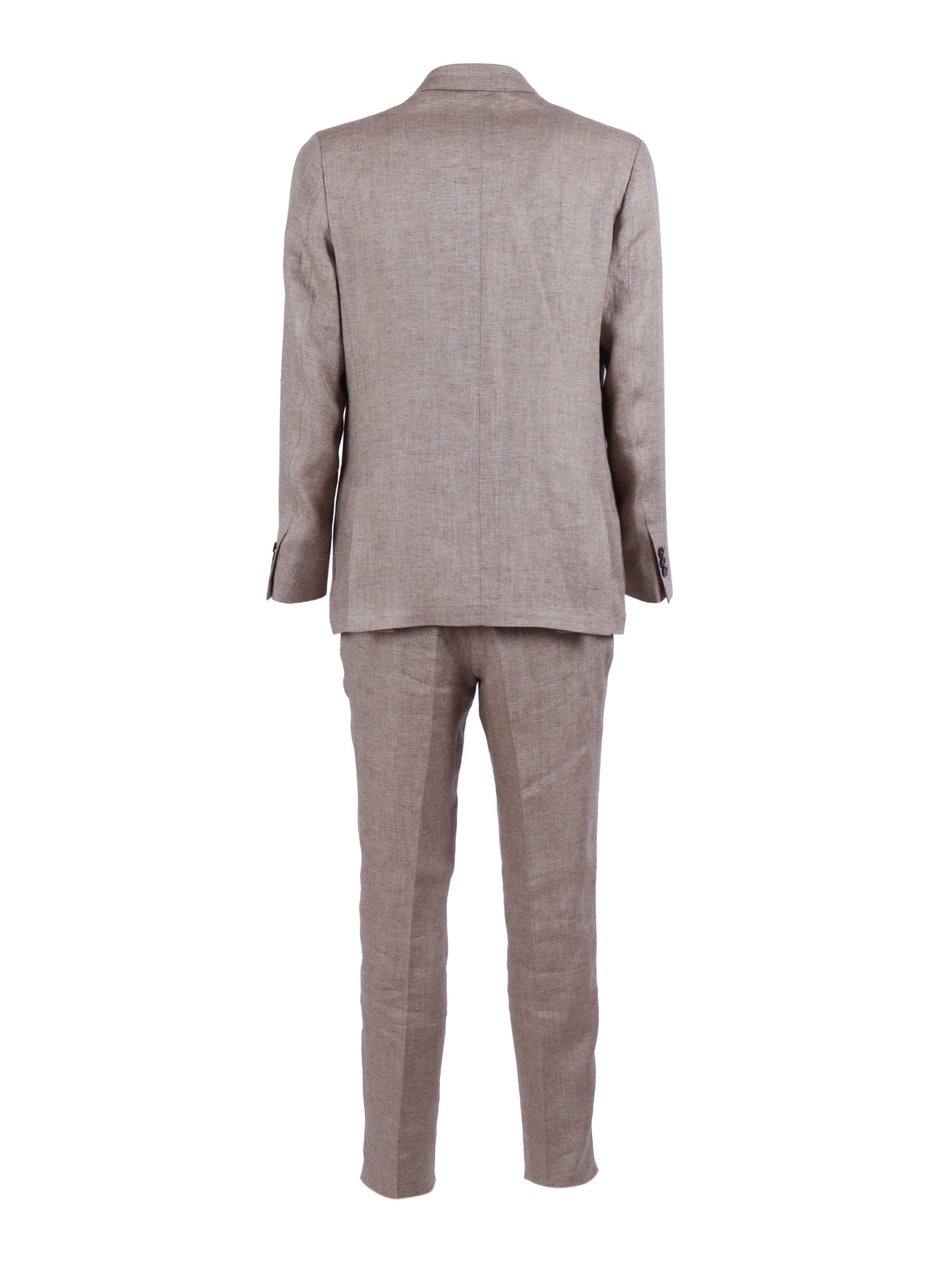 Zero Gravity Suit Beige Linen Single Breasted Dress