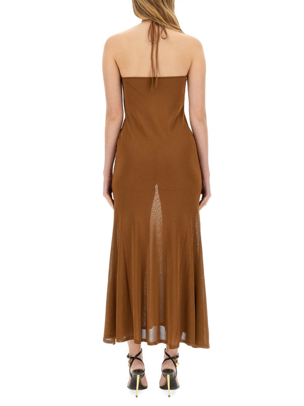 Jersey Dress Bronze Viscose