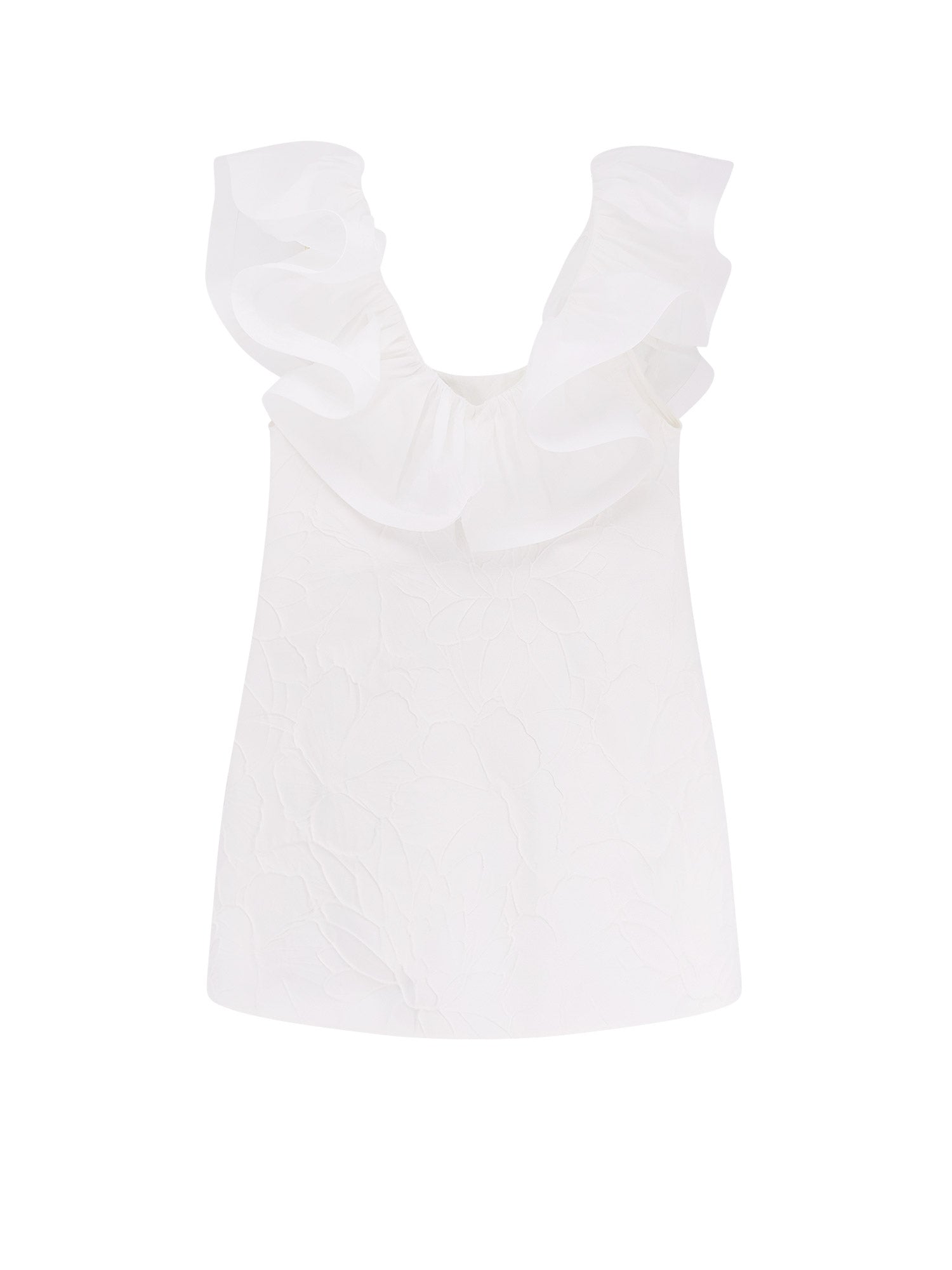 Elisabetta Franchi Dresses White Cotone Poliestere Acrilica
