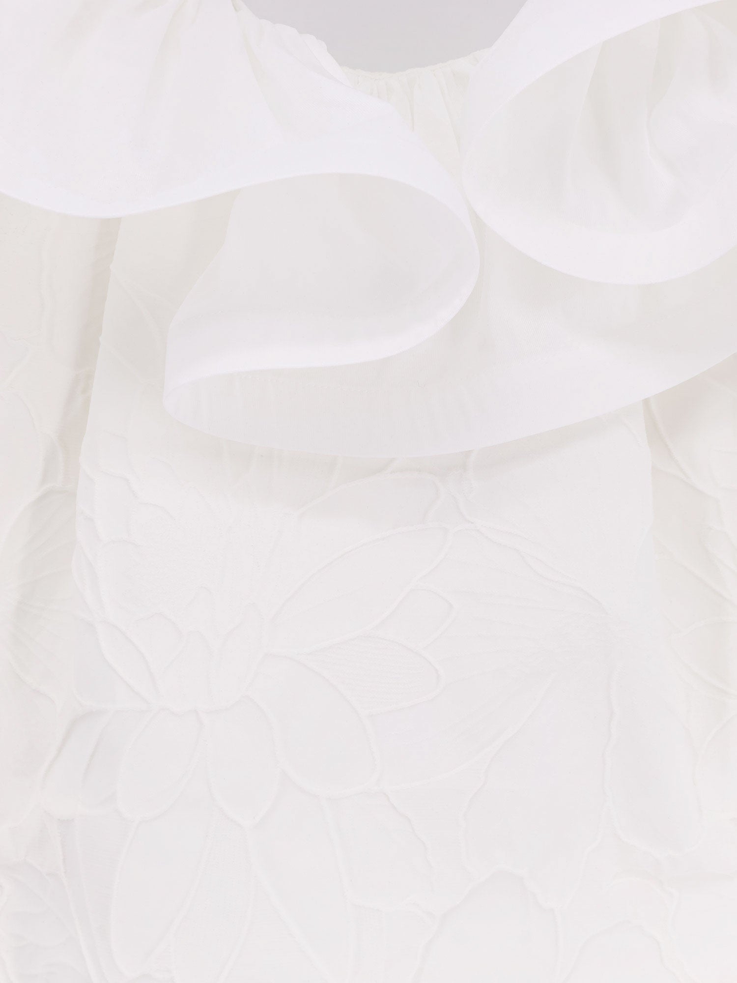 Elisabetta Franchi Dresses White Cotone Poliestere Acrilica