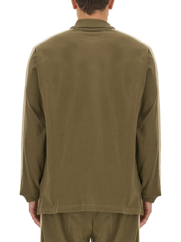 Monogram Shirt Military Green Cotton