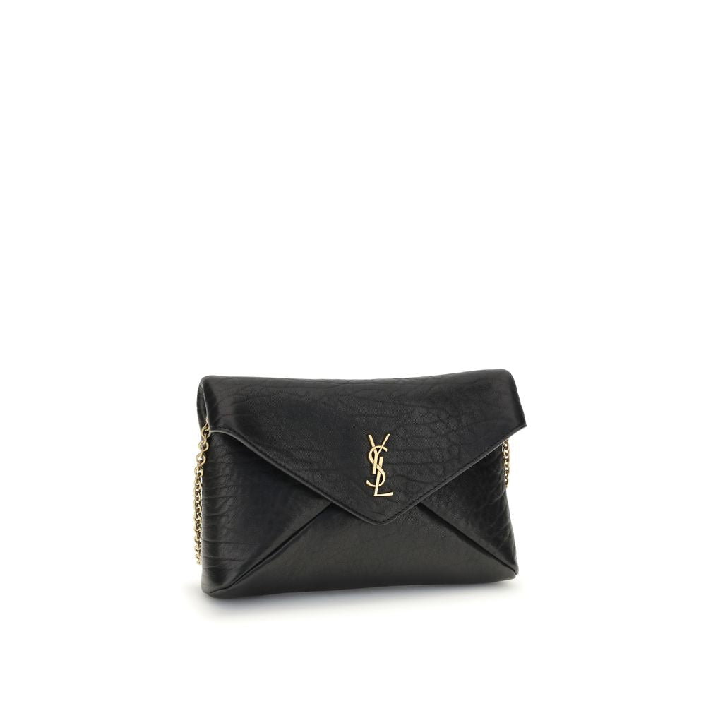 Cassandre Chain Clutch Bag Black