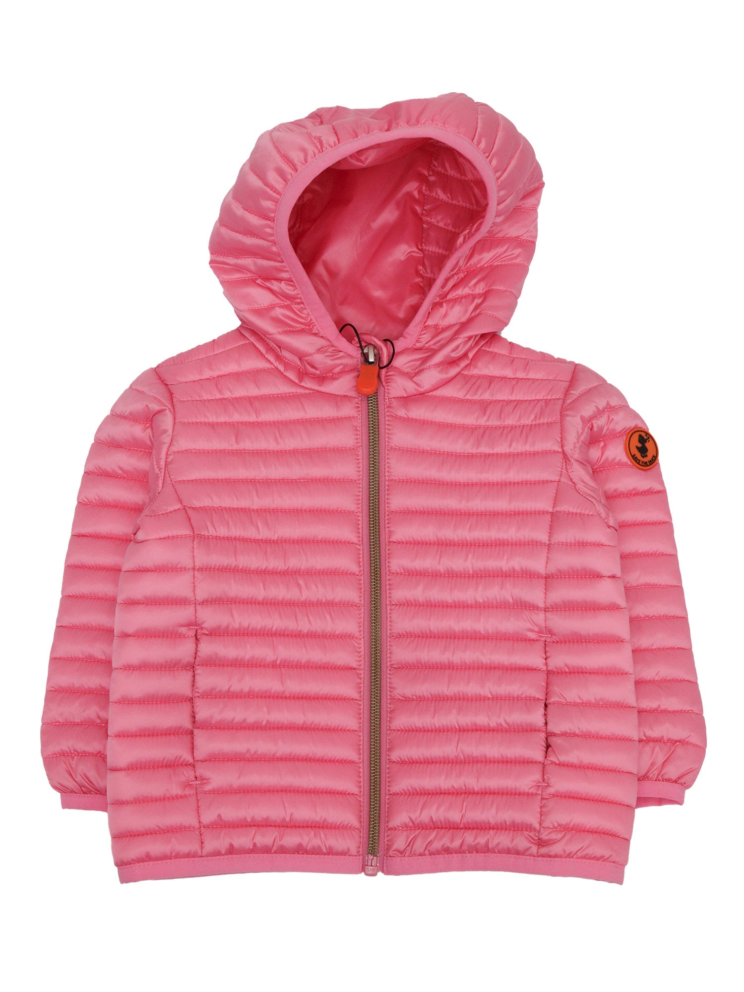 LUCY BABY HOODED JACKET Pink Short Puffer