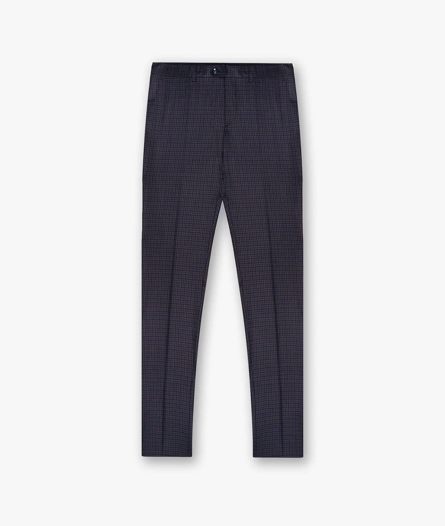 Wool Trousers Oberlech Navy No Pinces