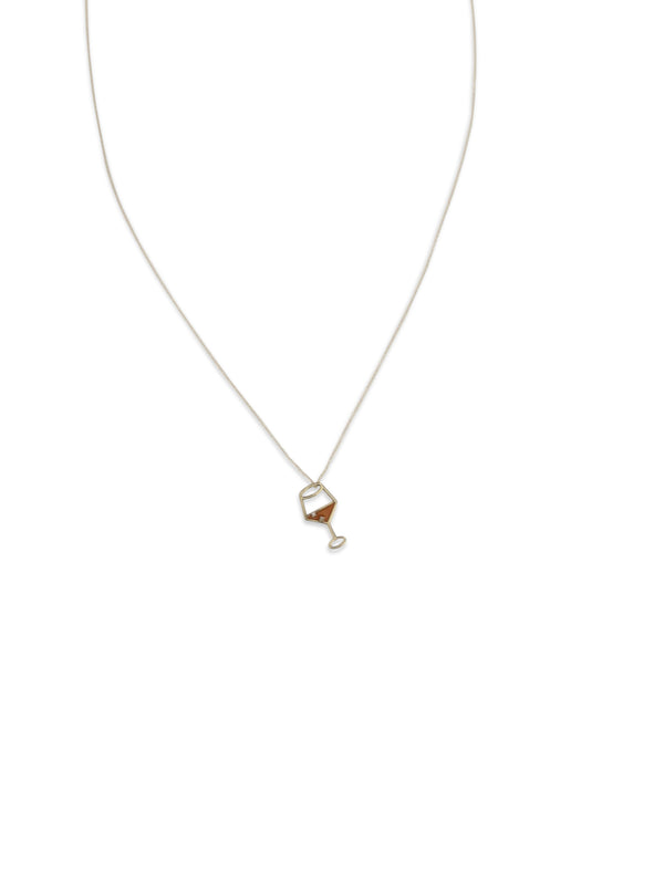 Enamel Necklace Spritz Brillante Sunrise Orange Necklaces
