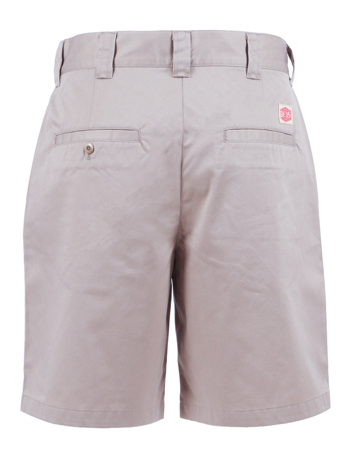 Service Short Beige Polyester Cotton Pant