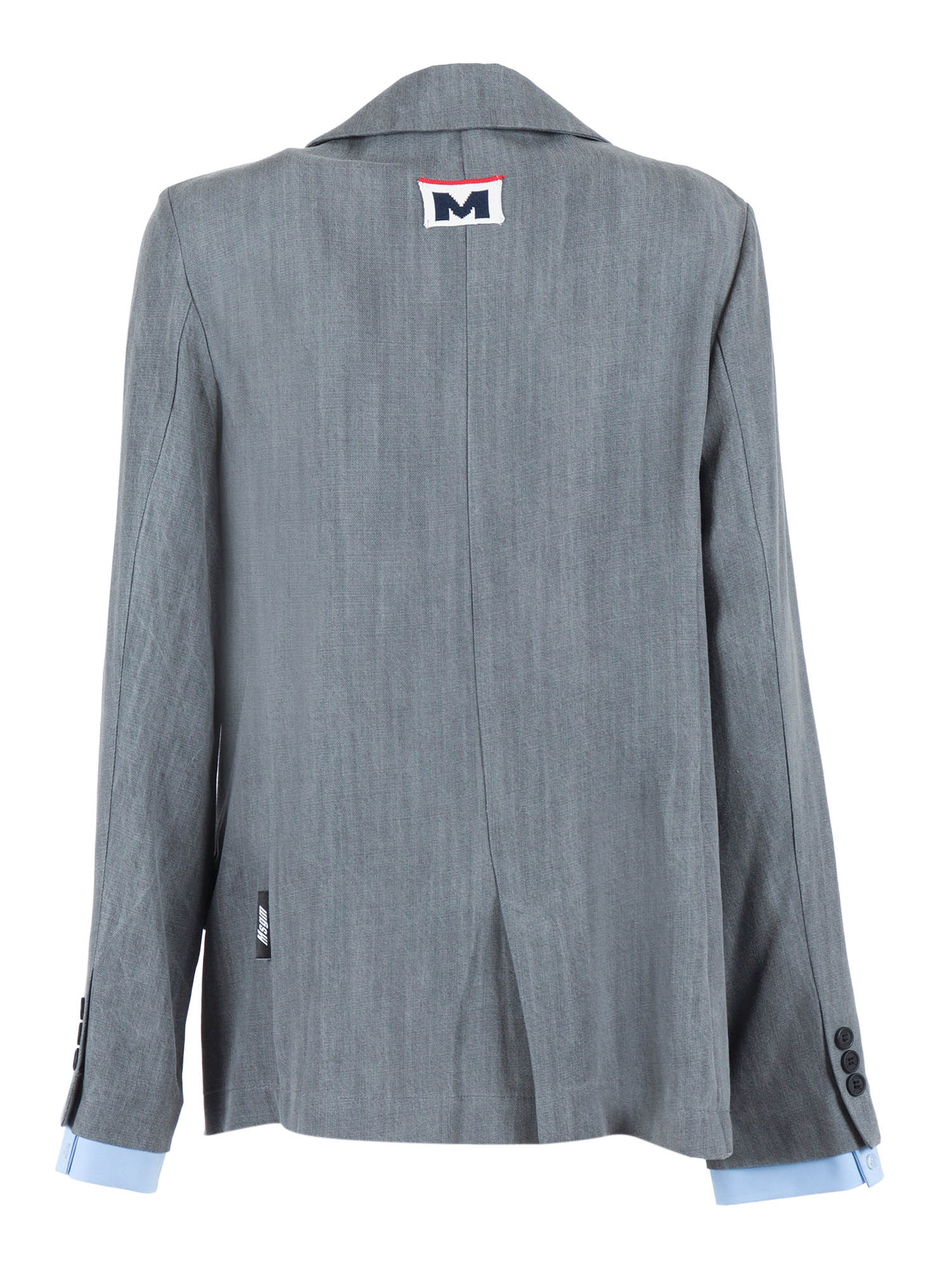 CHAMBRAY BLAZER GIRL Grey Lyocell Jacket