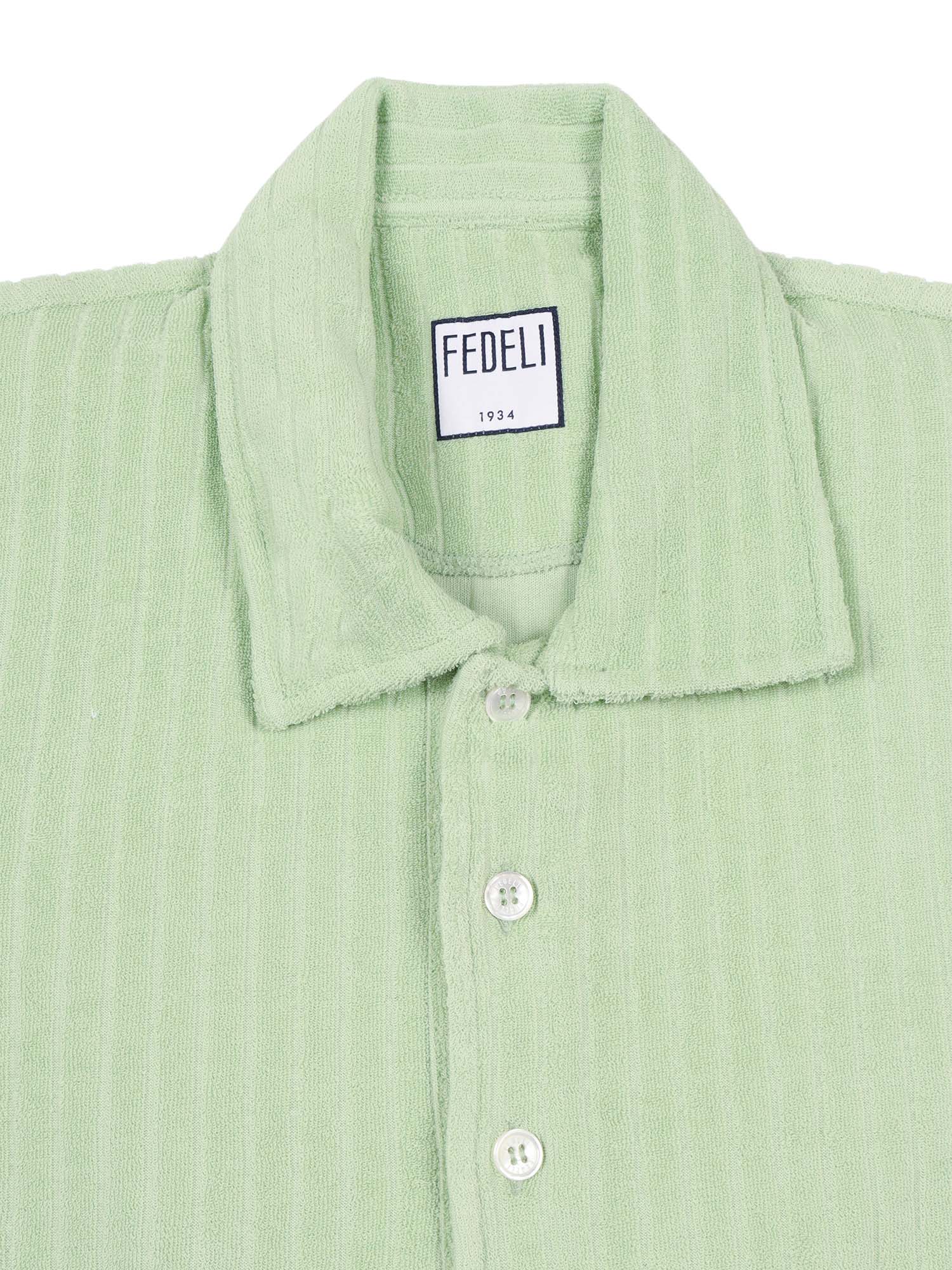 POLO-SHIRT S-S KNITTED MAN Green Cotton Polo Shirt