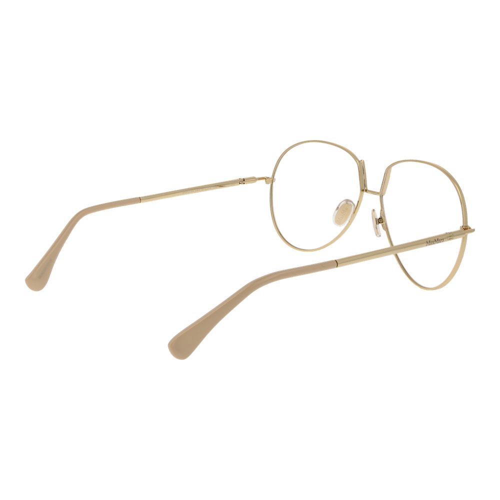 Beige Metal Glasses (frames) Accessory