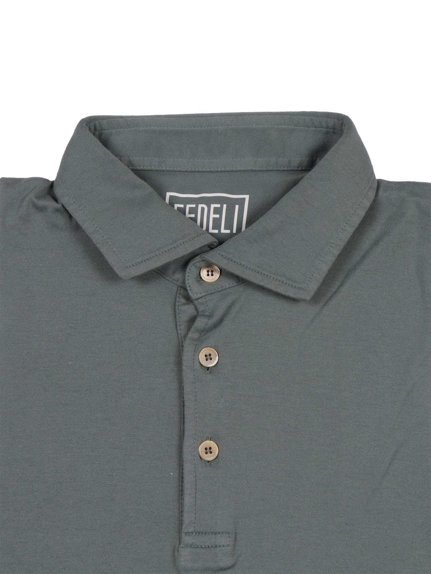 POLO-SHIRT S-S KNITTED MAN Grey Cotton Polo Shirt
