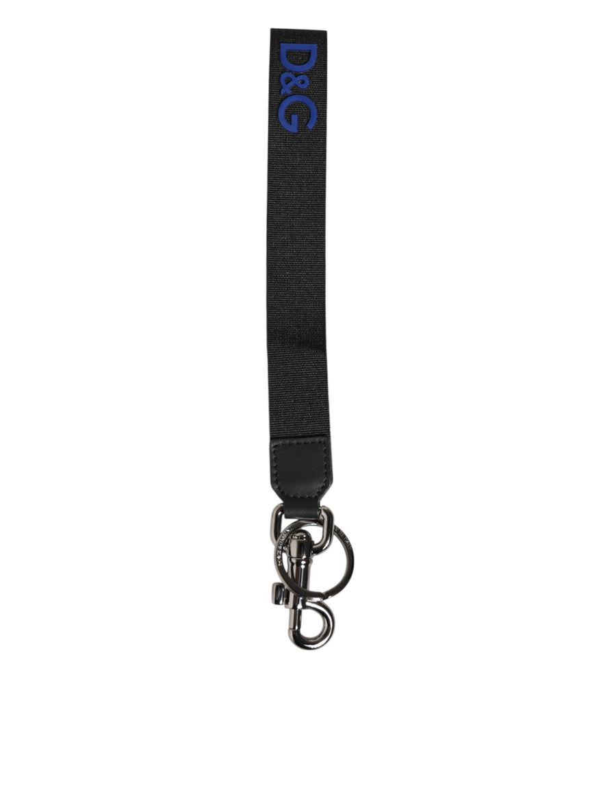 Dolce & Gabbana 80% Polyester key case in black