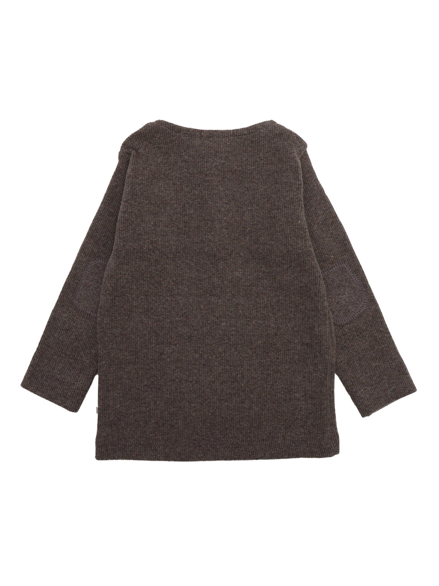 Henley T-Shirt Grey Cotton Acrylic Elastane Short Sleeves