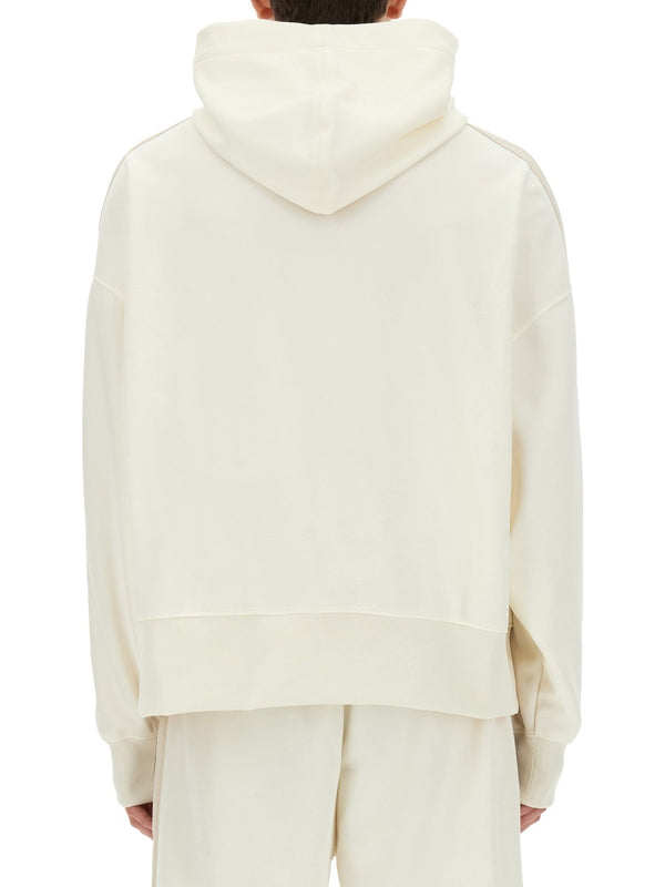 Monogram Sweatshirt White Polyester Sweatshirts