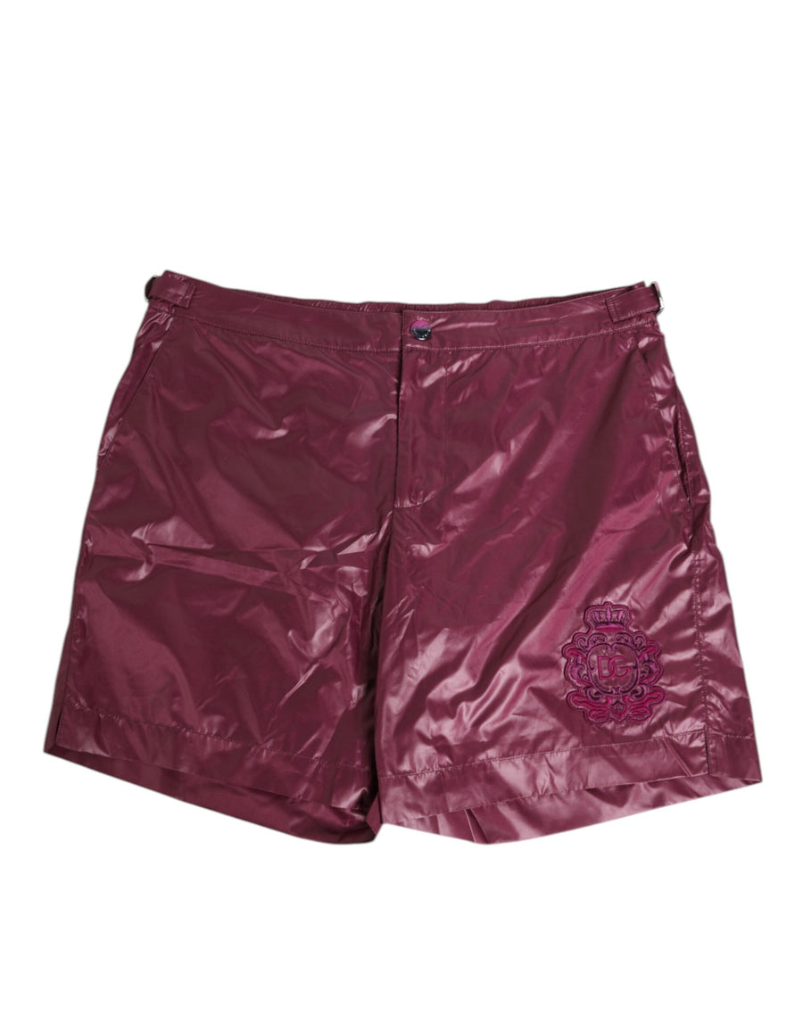Dolce & Gabbana 100% Polyester; Lining: 85% Polyamide swim shorts in burgundy
