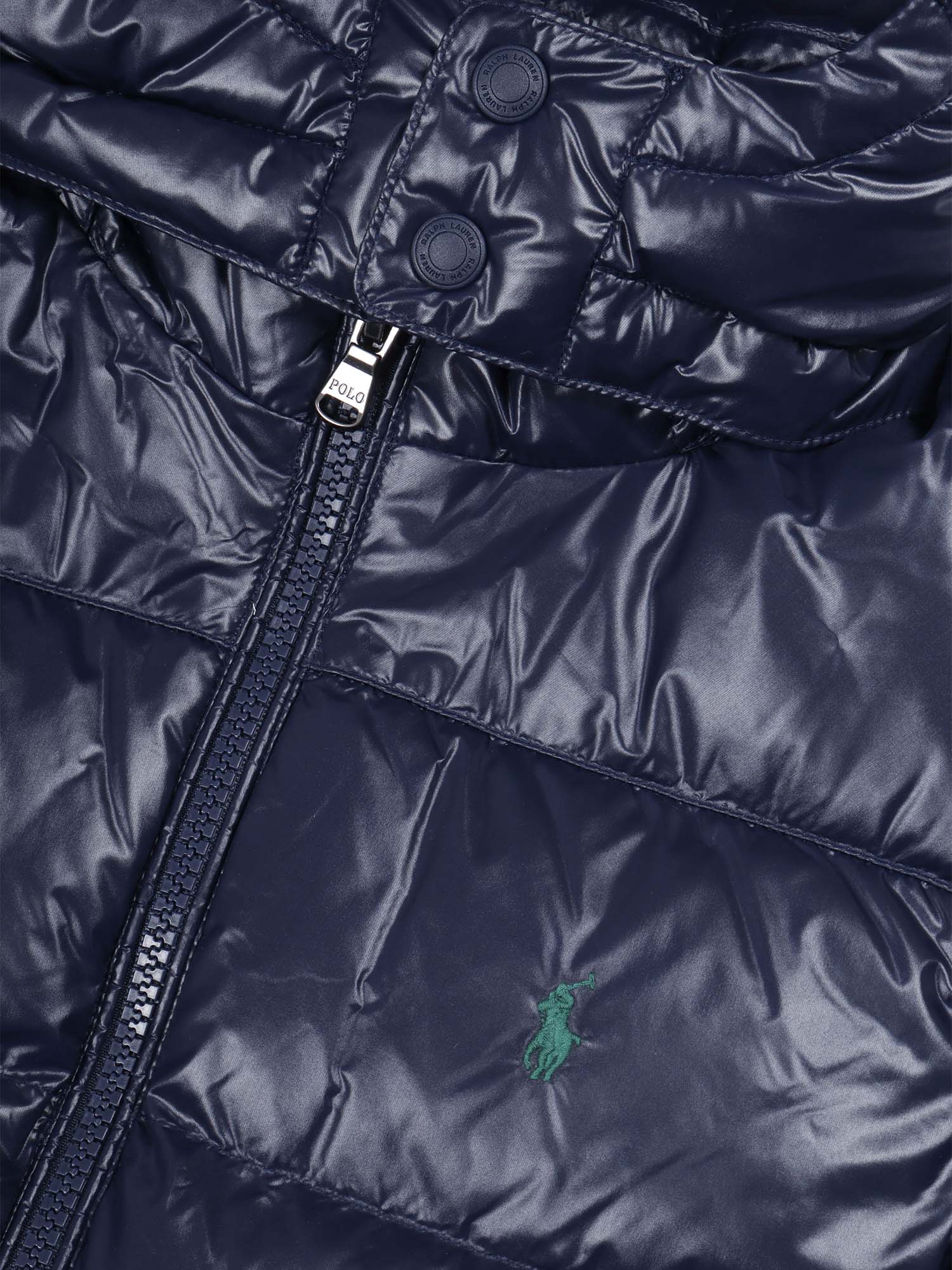 Woven-Bomber-Jacket Blue Recycled Nylon Bomber Jacket