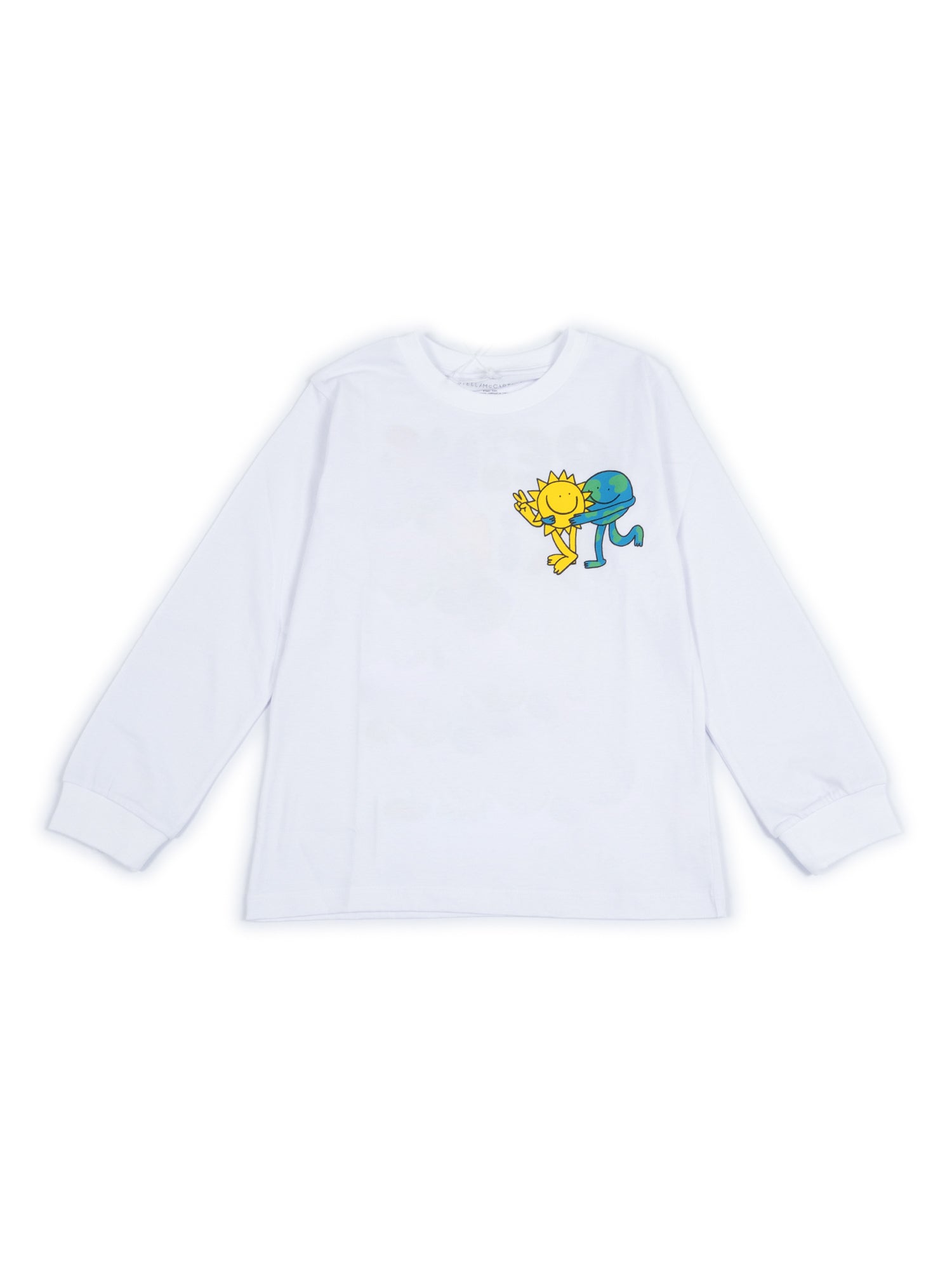 T-Shirt-Top White Cotton Short Sleeves T-shirt