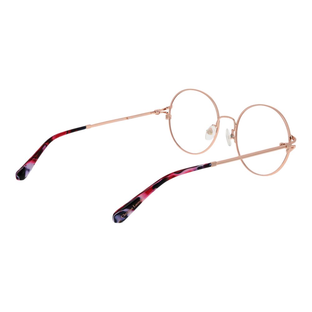 Beige Metal Glasses (frames) Accessory