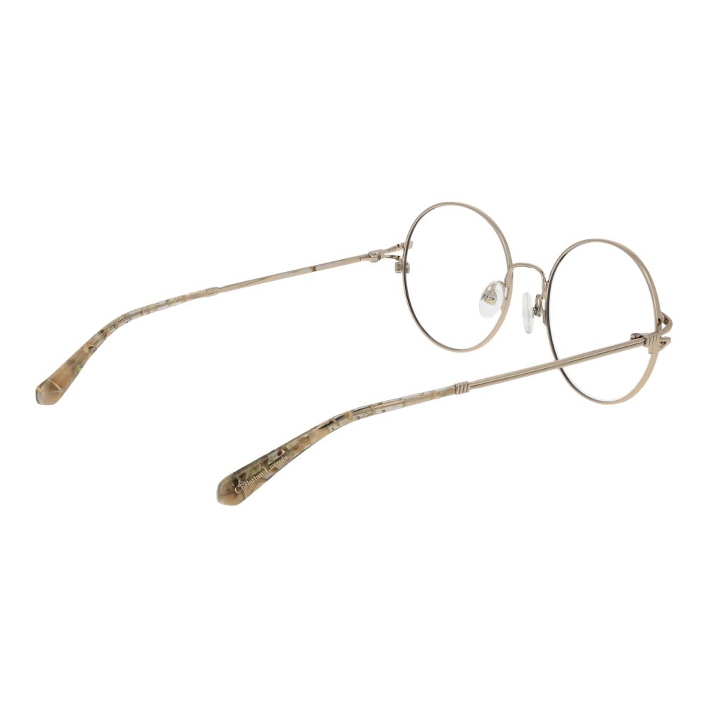 Beige Metal Glasses (frames) Accessory