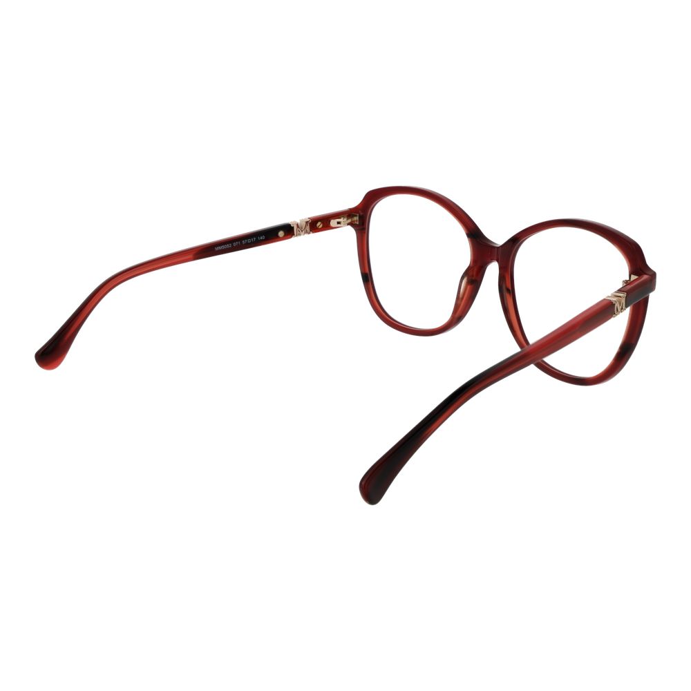 Burgundy Plastic Glasses (frames) Accessory
