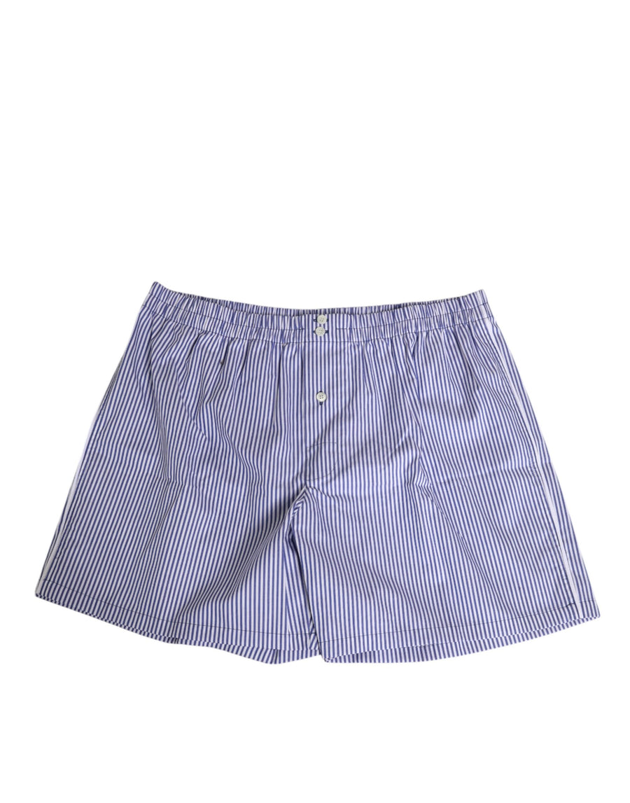 Dolce & Gabbana 100% Cotton swim shorts in blue