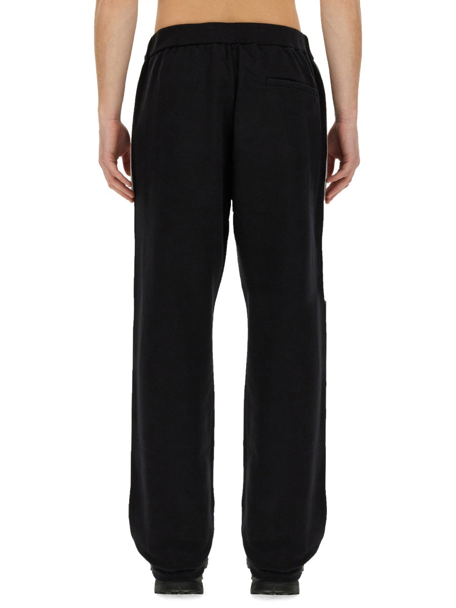 Jogging Pants Black Cotton Track