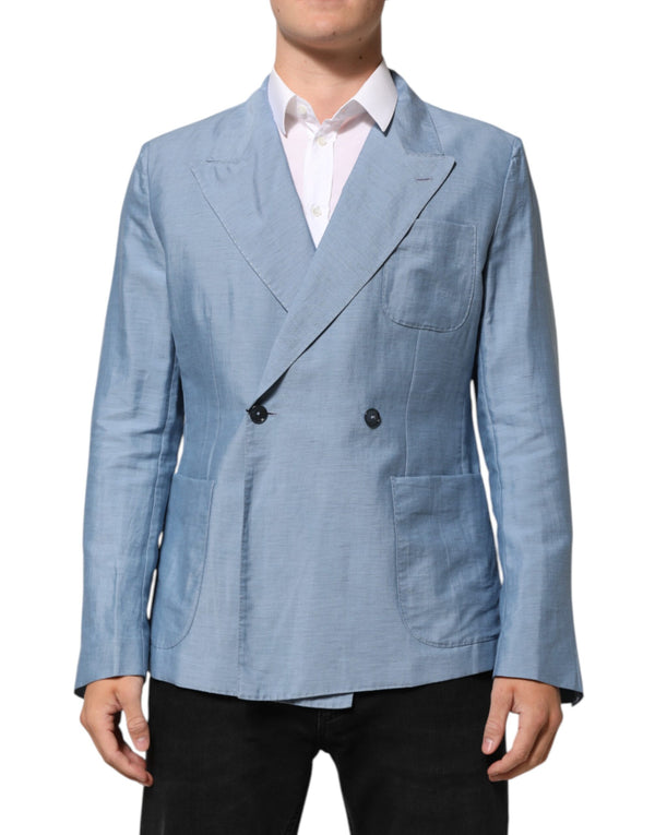 Dolce & Gabbana 62% Linen blazer in blue