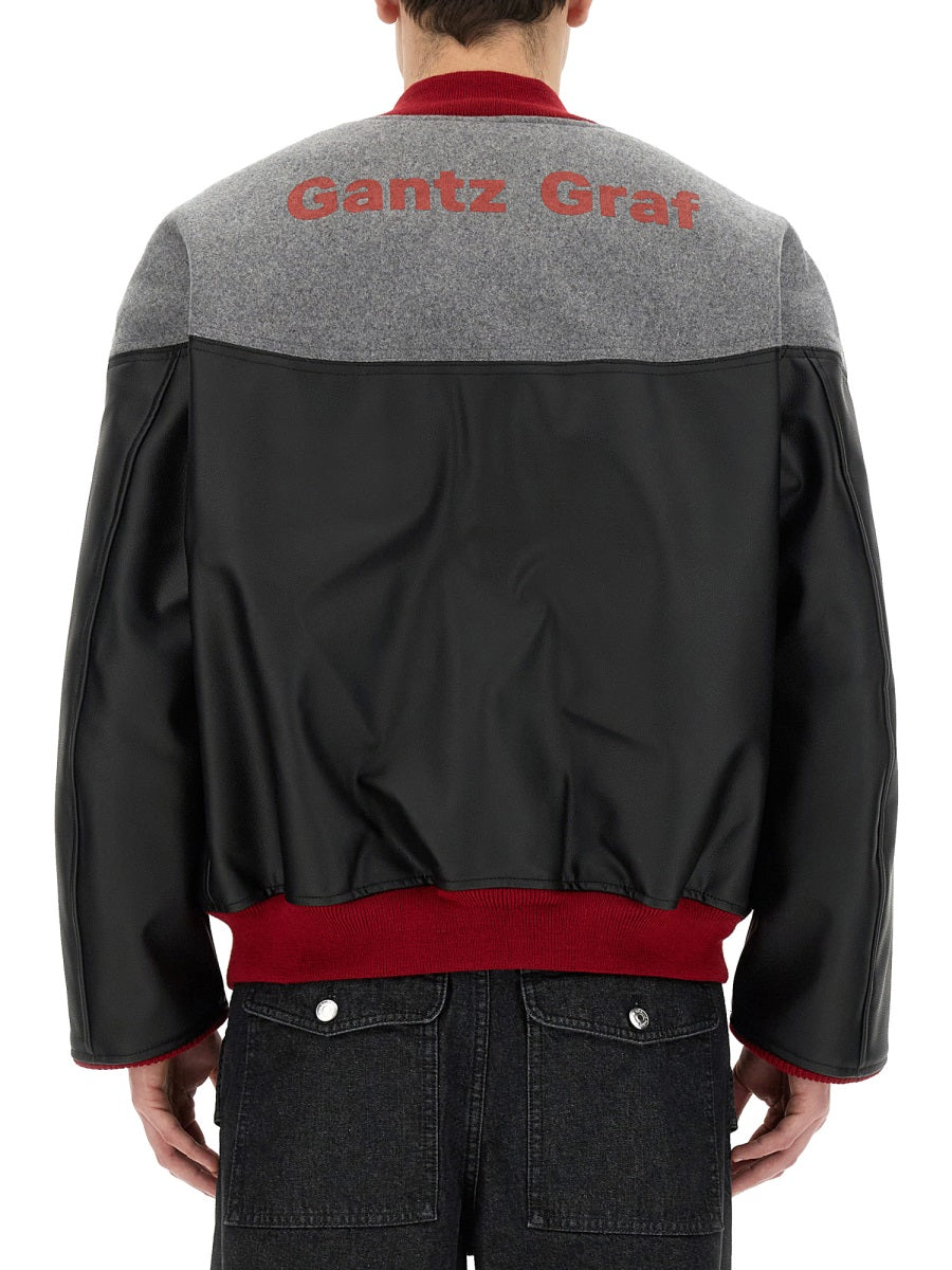 Jacket With Logo Black Polyester