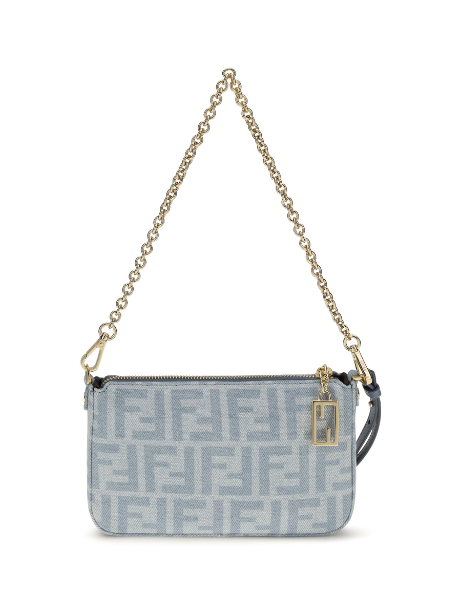 Denim Baguette Clutch Ch+ceruleo+os Cotton Clutches