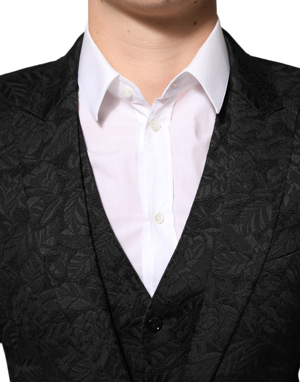 Dolce & Gabbana 57% Polyester suit in black