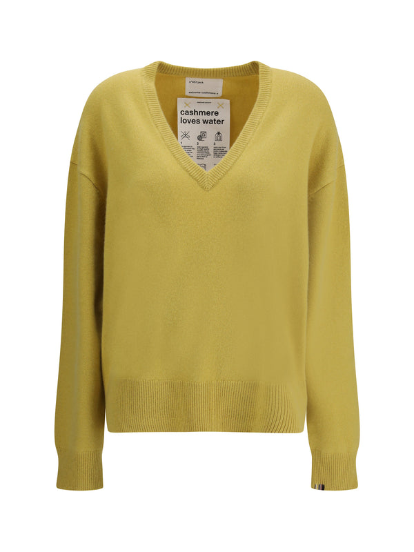 Extreme Cashmere 94% Cashmere; 5% Nylon; 1% Elastane sweater in yellow