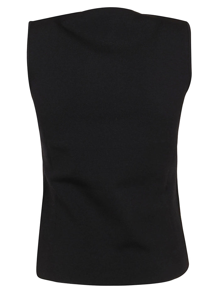 Maglia S-maniche Black Viscose Pa