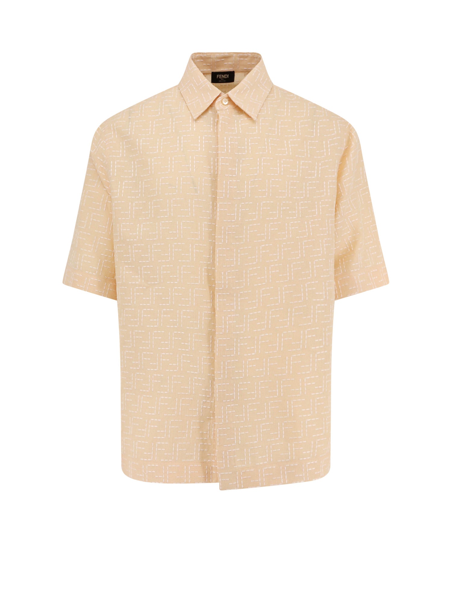 Fendi Shirts White Lino Cotone