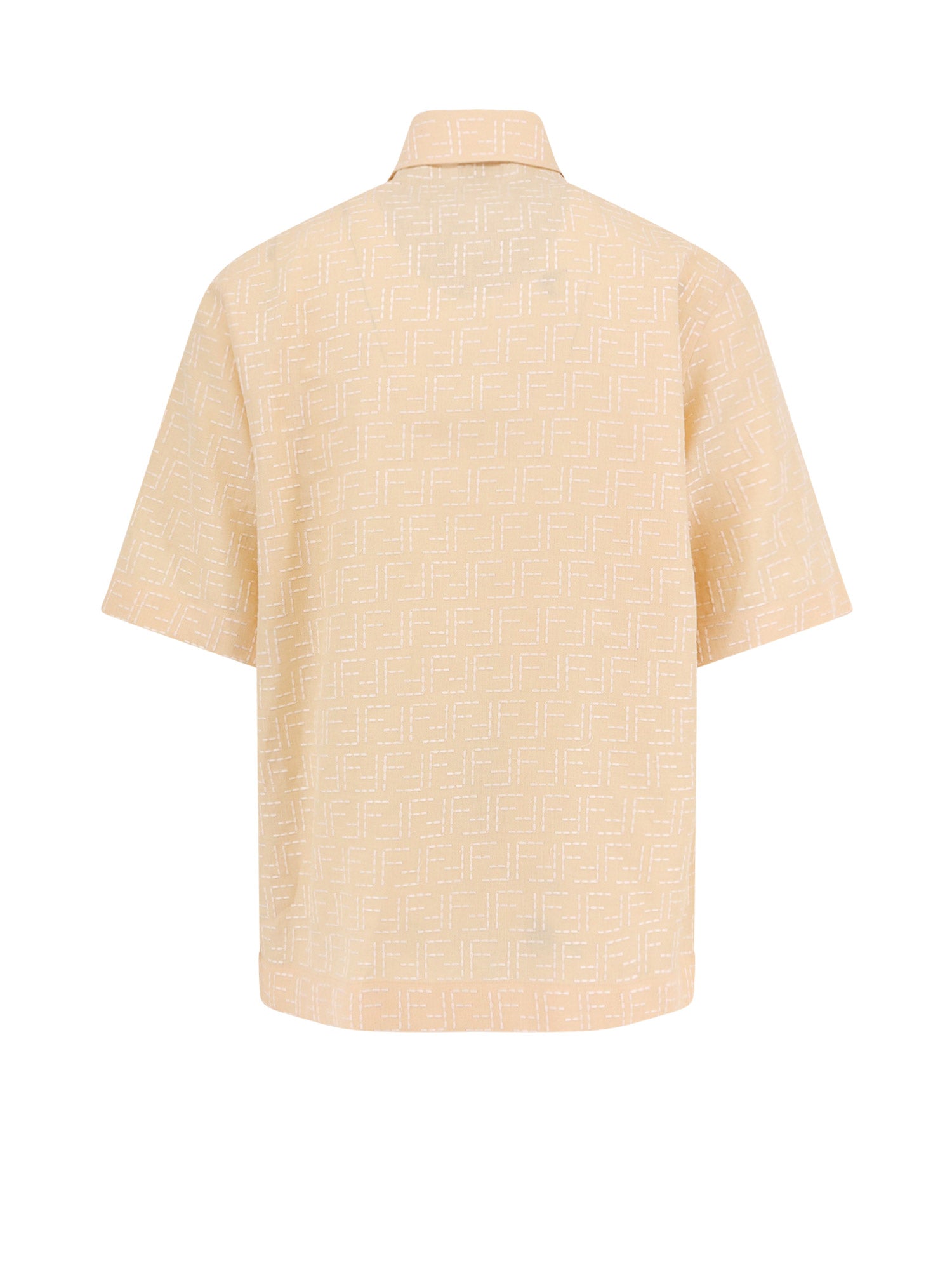 Fendi Shirts White Lino Cotone