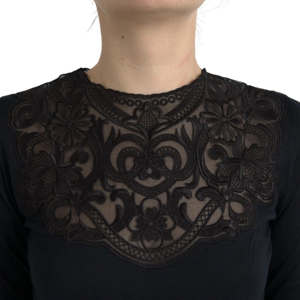 Dolce & Gabbana 80% Silk blouse in black